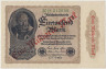 Банкнота. Германия. Веймарская республика. 1 миллиард рейхсмарок 1923 год. (надпечатка на банкноте 1000 марок 1922 год). Тип 113c (1). ав.