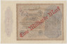 Банкнота. Германия. Веймарская республика. 1 миллиард рейхсмарок 1923 год. (надпечатка на банкноте 1000 марок 1922 год). Тип 113c (1). рев.