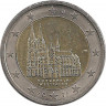 Аверс. Монета. Германия. 2 евро 2011 год. Северный Рейн-Вестфалия (J).
