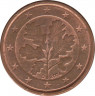 Монета. Германия. 1 цент 2004 год. (D). ав.