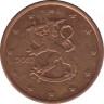 Монеты. Финляндия. 5 центов 2002 год. ав.