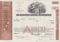 Акция. США. "AIR REDUCTION COMPANY, INCORPORATER". 3 акций 1968 год.