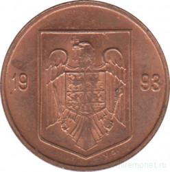 Монета. Румыния. 1 лей 1993 год.