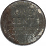 Монета. США. 1 цент 1943 год. Монетный двор S. рев.
