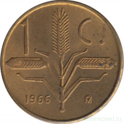 Монета. Мексика. 1 сентаво 1966 год.
