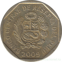 Монета. Перу. 50 сентимо 2009 год.