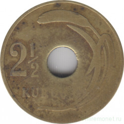 Монета. Турция. 2,5 куруша 1949 год.