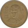 Монета. Мексика. 1000 песо 1991 год. Хуана де Асбахе. ав.