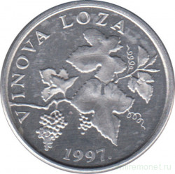 Монета. Хорватия. 2 липы 1997 год.
