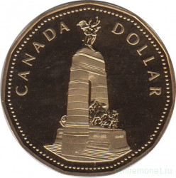 Монета. Канада. 1 доллар 1994 год. Национальный мемориал. Пруф.