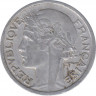 Монета. Франция. 2 франка 1941 год. Алюминий. рев.