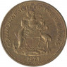 Монета. Багамские острова. 1 цент 1977 год. рев.