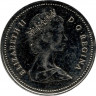 Монета. Канада. 50 центов 1981 год.