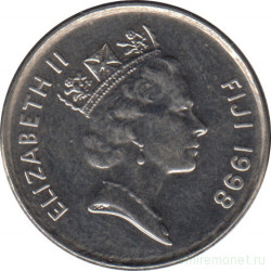 Монета. Фиджи. 5 центов 1998 год.
