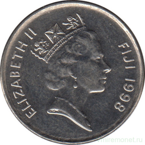 Монета. Фиджи. 5 центов 1998 год.