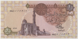 Банкнота. Египет. 1 фунт 1981 год. Тип 50а.