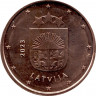 Монета. Латвия. 5 центов 2023 год.