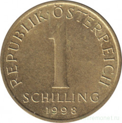 Монета. Австрия. 1 шиллинг 1998 год.