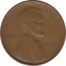 Монета. США. 1 цент 1951 год .(S). ав.
