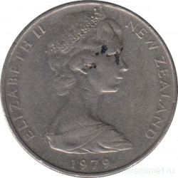 Монета. Новая Зеландия. 10 центов 1979 год.