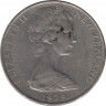 Монета. Новая Зеландия. 10 центов 1979 год. ав.