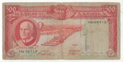 Банкнота. Ангола. 500 эскудо 1970 год. Тип 95.