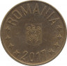 Монета. Румыния. 1 бан 2017 год. ав.