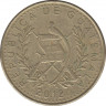 Монета. Гватемала. 1 кетцаль 2012 год. ав.