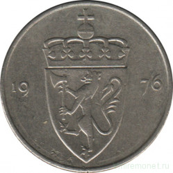 Монета. Норвегия. 50 эре 1976 год.