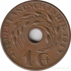 Монета. Нидерландская Ост-Индия. 1 цент 1945 год. S.