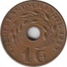 Монета. Нидерландская Ост-Индия. 1 цент 1945 год. S. ав.