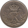  Монета. Дания. 10 эре 1949 год. ав.