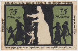 Бона. Нотгельд. Германия. Город Берга. 75 пфеннигов 1921 год. Вариант 77.1.3.