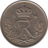  Монета. Дания. 25 эре 1954 год. ав.