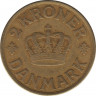  Монета. Дания. 2 кроны 1925 год. рев.