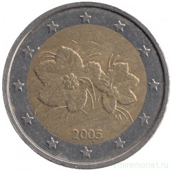 Монета. Финляндия. 2 евро 2005 год.