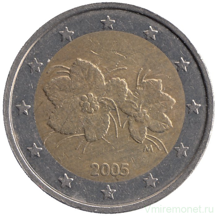 Монета. Финляндия. 2 евро 2005 год.