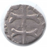 Монета. Венгрия. Сигизмунд I. 1 денарий. (1387-1377) год. 