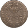 Монета. Гаити. 5 сантимов 1958 год. рев.