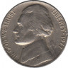  Монета. США. 5 центов 1977 год. ав.