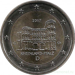 Монета. Германия. 2 евро 2017 год. Рейнланд-Пфальц  (G).