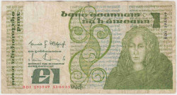 Банкнота. Ирландия. 1 фунт 1985 год. 11.06.1985 Тип 70c.