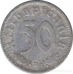 Монета. Германия. Третий Рейх. 50 рейхспфеннигов 1941 год. Монетный двор - Мюнхен (D).