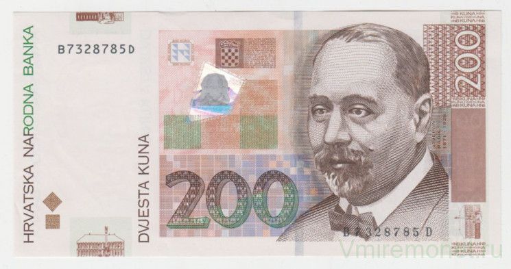 Банкнота. Хорватия. 200 кун 2012 год.