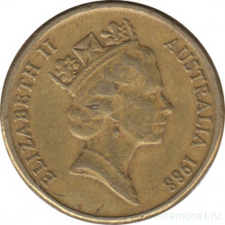 Монета. Австралия. 2 доллара 1988 год.