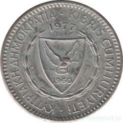 Монета. Кипр. 25 милей 1977 год.