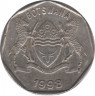 Монета. Ботсвана. 25 тхебе 1998 год. ав.