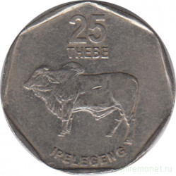 Монета. Ботсвана. 25 тхебе 1998 год.