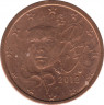 Монета. Франция. 2 цента 2012 год. ав.