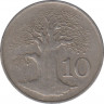 Монета. Зимбабве. 10 центов 1980 год. рев.